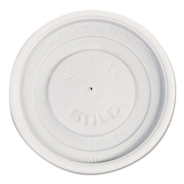 Dart® Polystyrene Vented Hot Cup Lids, Fits 4 Oz Cups, White, 100-pack, 10 Packs-carton freeshipping - TVN Wholesale